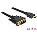 85586 cavo e adattatore video 5 m DVI-D HDMI tipo A (Standard) Nero - Foto miniatura 1