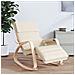 Sedia a Dondolo in Tessuto Crema (solo UK /IE /FI /NO) - Foto miniatura 1
