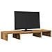Supporto Monitor Regolabile Rovere 80x24x10,5 Cm In Truciolato - Foto miniatura 3