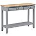 Lusso Casadino -  Tavolo Consolle Grigio 110x35x80 Cm In Legno - Foto miniatura 1