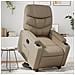 Poltrona Alzapersona Reclinabile Cappuccino in Similpelle - Foto miniatura 2