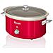 Swan Sf17031rneu Retro Slow Cooker 6,5l Pentola Rimovibile In Ceramica Antiaderente Senza Pfoa 320w Rosso - Foto miniatura 1