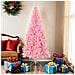 Albero Di Natale Artificiale Sottile Con Base Rosa 180 Cm Pvc - Foto miniatura 1