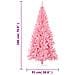 Albero Di Natale Artificiale Sottile Con Base Rosa 180 Cm Pvc - Foto miniatura 7