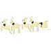 Renne LED 5 pcs Oro Tessuto - Foto miniatura 1