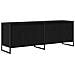 Mobile TV Rovere Nero 140 x 36 x 49.5 cm Legno multistrato - Foto miniatura 1