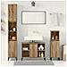 Set di mobili per il bagno con porta 3 pcs Rovere artigianale - Foto miniatura 2