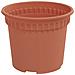 Vaso Rotondo per Fiori 24 pcs Rosso Mattone Ø 12,5 x 10 cm - Foto miniatura 5