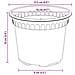 Vaso Rotondo per Fiori 24 pcs Rosso Mattone Ø 12,5 x 10 cm - Foto miniatura 9
