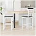 Sedie da pranzo 2 pcs Bianco 40 x 47,5 x 99,5 cm - Foto miniatura 2