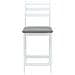 Sedie da pranzo 2 pcs Bianco 40 x 47,5 x 99,5 cm - Foto miniatura 5