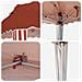 Tenda per feste a pop-up 288 x 288 x 245 cm Terracotta - Foto miniatura 9