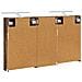 Set di Armadi da Bagno con porta 3 pcs 110 x 10,5 x 60,5 cm - Foto miniatura 9