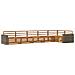 Set di divani da esterno 6 pcs Naturale 402 x 172,5 x 73 cm - Foto miniatura 1
