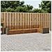 Set di divani da esterno 6 pcs Naturale 402 x 172,5 x 73 cm - Foto miniatura 2