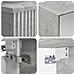 Set di mobili per il bagno 5 pcs Grigio Cemento - Foto miniatura 8