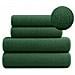 Set di asciugamani DIANA, 4 pezzi - verde bottiglia - 100% cotone - ultra assorbenti ed eleganti - Foto miniatura 5