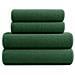 Set di asciugamani DIANA, 4 pezzi - verde bottiglia - 100% cotone - ultra assorbenti ed eleganti - Foto miniatura 4
