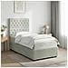 Letto box spring con materasso Grigio Chiaro Singolo Velluto - Foto miniatura 2