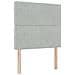 Letto box spring con materasso Grigio Chiaro Singolo Velluto - Foto miniatura 4