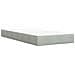 Letto box spring con materasso Grigio Chiaro Singolo Velluto - Foto miniatura 6