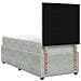 Letto box spring con materasso Grigio Chiaro Singolo Velluto - Foto miniatura 8