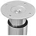 2 Gambe Telescopiche Per Tavolo Cromate 710 Mm-1100 Mm - Foto miniatura 4