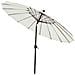 Ombrellone Alluminio Fiber D.2,7 Ecru Palo Centrale - Ombrellone Alluminio Fiber Mt 2,7 Ecru - Foto miniatura 1