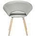 Set Di 2 Sedie Da Pranzo In Tessuto Grigio Chiaro Roslyn - Foto miniatura 37