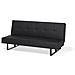 Divano Letto In Pelle Sintetica Nera Derby Piccolo - Foto miniatura 4