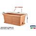 Fioriera 80 Maxi Legno Cotto 31180 - Foto miniatura 2