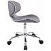 Sedia Sgabello da Lavoro Las Vegas V2 - Sedia con Ruote per Scrivania o Ambulatorio I Poltroncina Pc in Tessuto, Imbottita e Regolabile in Altezza 45-61 cm I Sedia per Studio Design Grigio - Foto miniatura 3