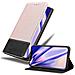 Custodia Libro Per Apple Iphone X / xs In Oro Rosato Nero - Con Vani Di Carte, Funzione Stand E Chiusura Magnetica - Portafoglio Cover Case Wallet Book Etui Protezione - Foto miniatura 1