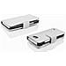 Custodia Compatibile Con Lg L70 In Magnesio Bianco - Coperchio Protettivo Con Chiusura Magnetica E 3 Slot Per Carte - Foto miniatura 6