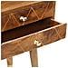 Comodino 40x30x58 Cm In Legno Massello Di Mango - Foto miniatura 5