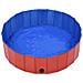 Piscina Per Cani Pieghevole Rossa 120x30 Cm In Pvc - Foto miniatura 4