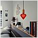 Lampadina Maxi Curved Heart, Decorativa, Cuore, Rosso In Vetro, 12,5 X 12,5 X 16 Cm, 1 X E27, 5w, 150lm, 2000k, 240v - Foto miniatura 4