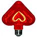 Lampadina Maxi Curved Heart, Decorativa, Cuore, Rosso In Vetro, 12,5 X 12,5 X 16 Cm, 1 X E27, 5w, 150lm, 2000k, 240v - Foto miniatura 6