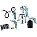 Accessori Compressore 8 Pezzi G-810al (pistola A Spruzzo Di Vernice + Pistola Di Lavaggio + Pistola A Spruzzo + Tubo A Spirale + Gonfiagomme + 3 Punte Di Gonfiaggio)  - Foto miniatura 1