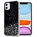 Custodia Compatibile Con Apple Iphone 11 Pro In Nero Con Glitter - Coperchio Protettivo In Silicone Tpu Flessibile Con Glitter Scintillanti - Foto miniatura 1