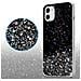 Custodia Compatibile Con Apple Iphone 11 Pro In Nero Con Glitter - Coperchio Protettivo In Silicone Tpu Flessibile Con Glitter Scintillanti - Foto miniatura 5