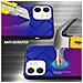 Custodia Compatibile Con Apple Iphone 12 Mini In Viola - Rosso - Coperchio Protettivo Bicolore In Vetro Temperato E Silicone Tpu - Foto miniatura 3
