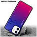 Custodia Compatibile Con Apple Iphone 12 Mini In Viola - Rosso - Coperchio Protettivo Bicolore In Vetro Temperato E Silicone Tpu - Foto miniatura 4