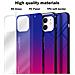 Custodia Compatibile Con Apple Iphone 12 Mini In Viola - Rosso - Coperchio Protettivo Bicolore In Vetro Temperato E Silicone Tpu - Foto miniatura 7