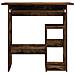 Scrivania Rovere Fumo 80x45x74 Cm In Legno Multistrato - Foto miniatura 6
