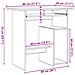 Scrivania Rovere Fumo 80x45x74 Cm In Legno Multistrato - Foto miniatura 7