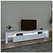 Mobile Porta Tv Con Luci Led Bianco 215x36,5x40 Cm - Foto miniatura 3