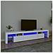 Mobile Porta Tv Con Luci Led Bianco 215x36,5x40 Cm - Foto miniatura 1