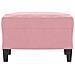 Poggiapiedi Rosa 60x50x41 Cm In Velluto - Foto miniatura 3