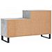 Scarpiera Grigio Cemento 102x36x60 Cm In Legno Multistrato - Foto miniatura 9